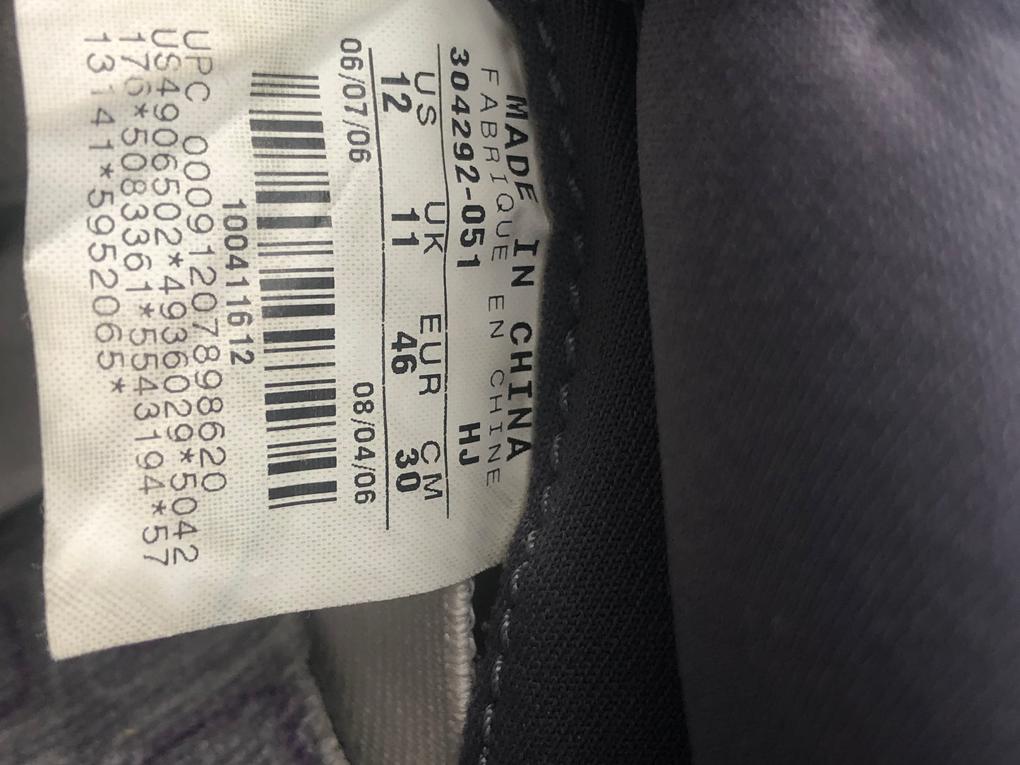 SB DUNK LOW 'PURPLE PIGEON' SIZE 12